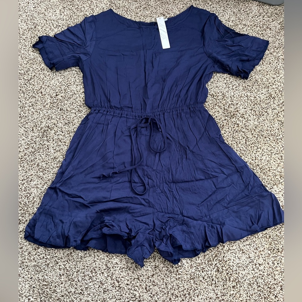 Brand new Navy Romper